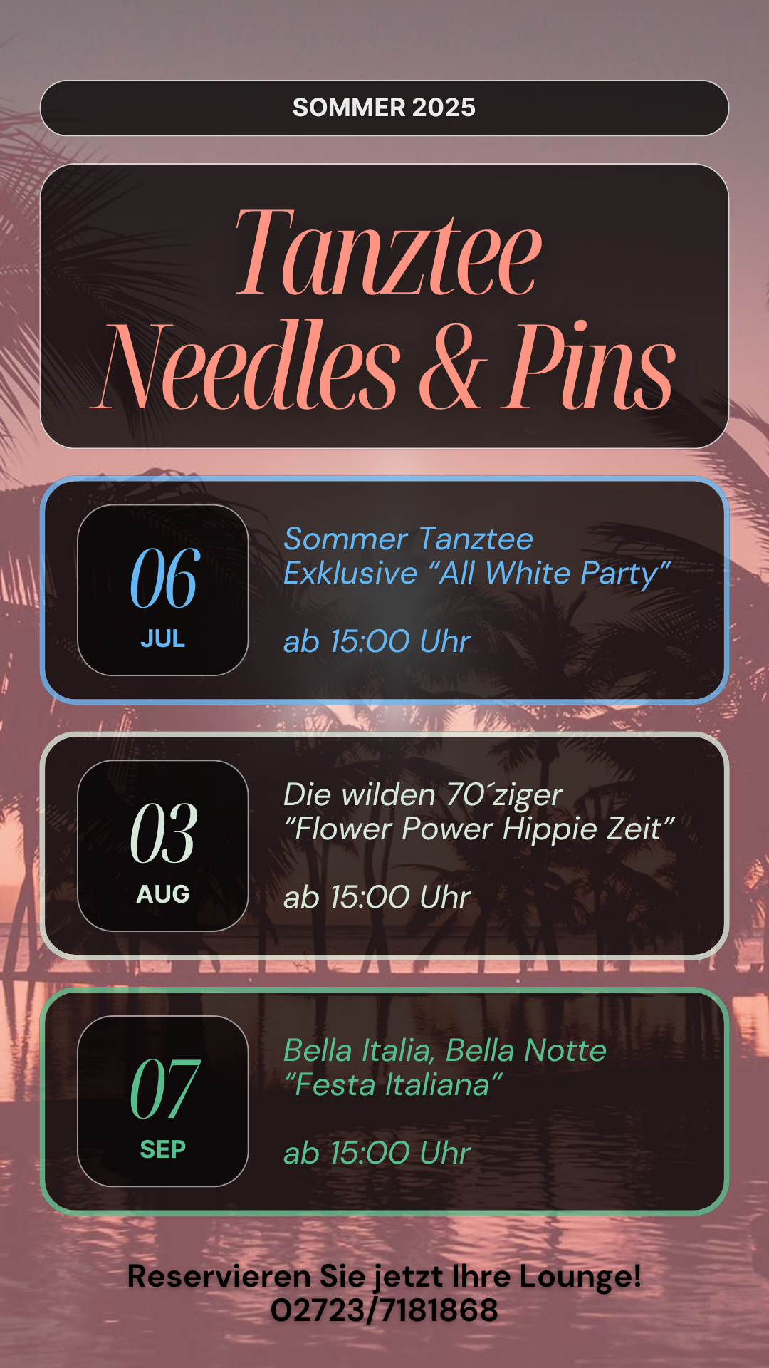 Tanztee Werbung