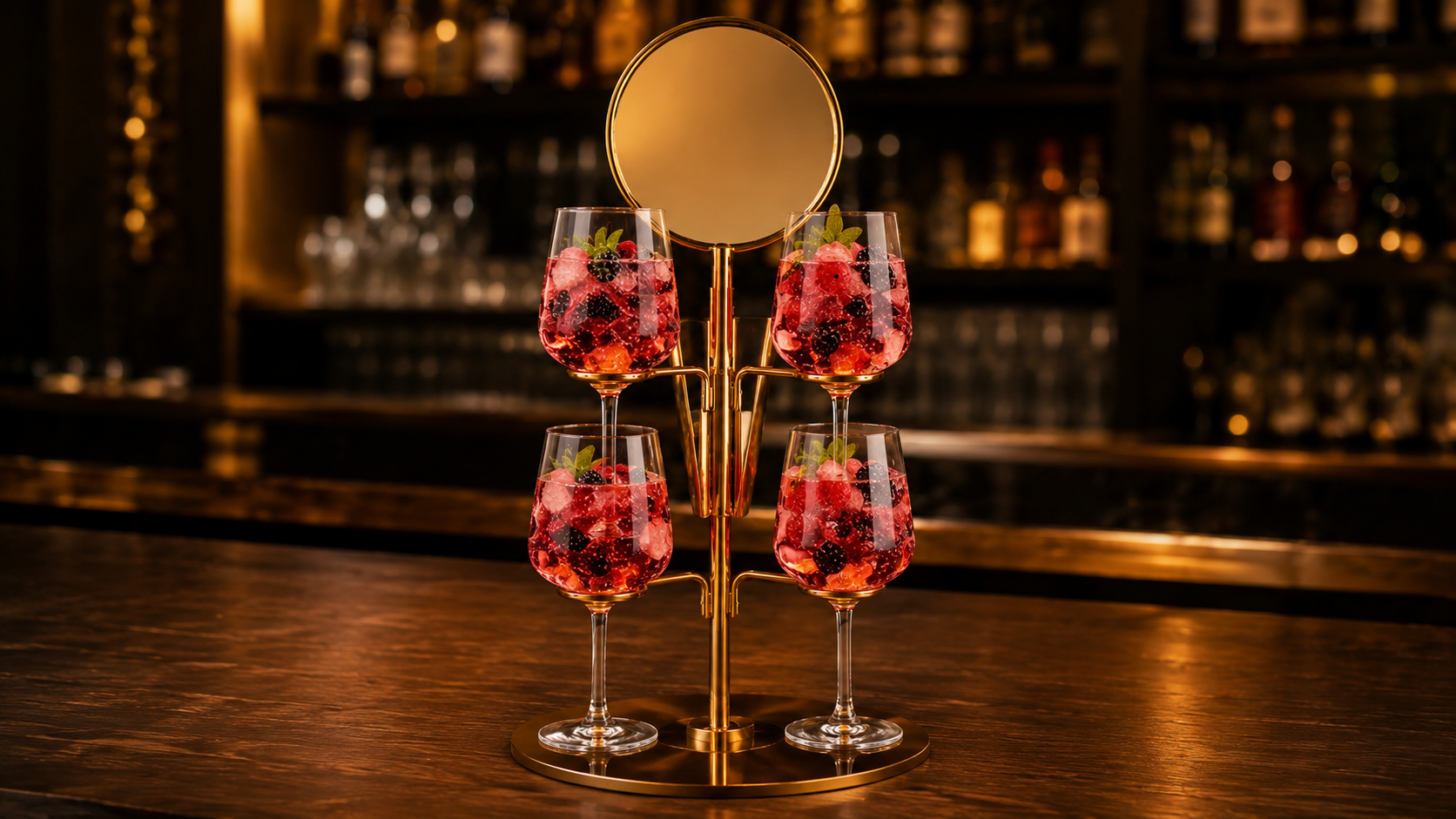 Drinks_Aperitif Baum Aperitif-Auswahl auf dem Happy Tree