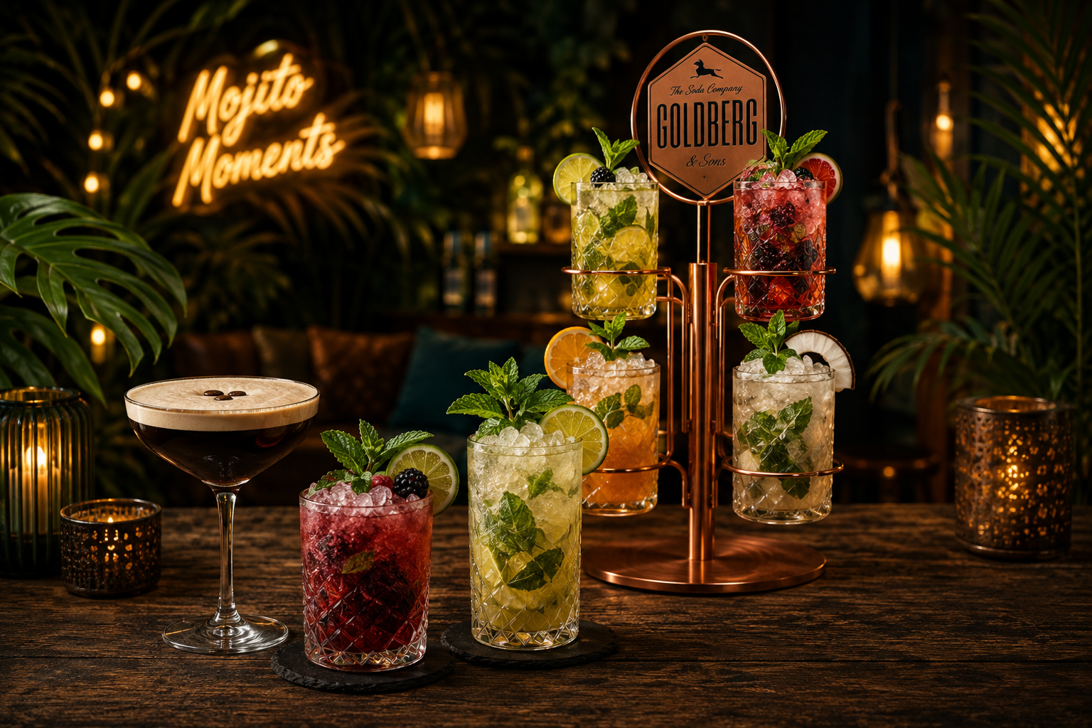 Cocktailauswahl im Needles & Pins