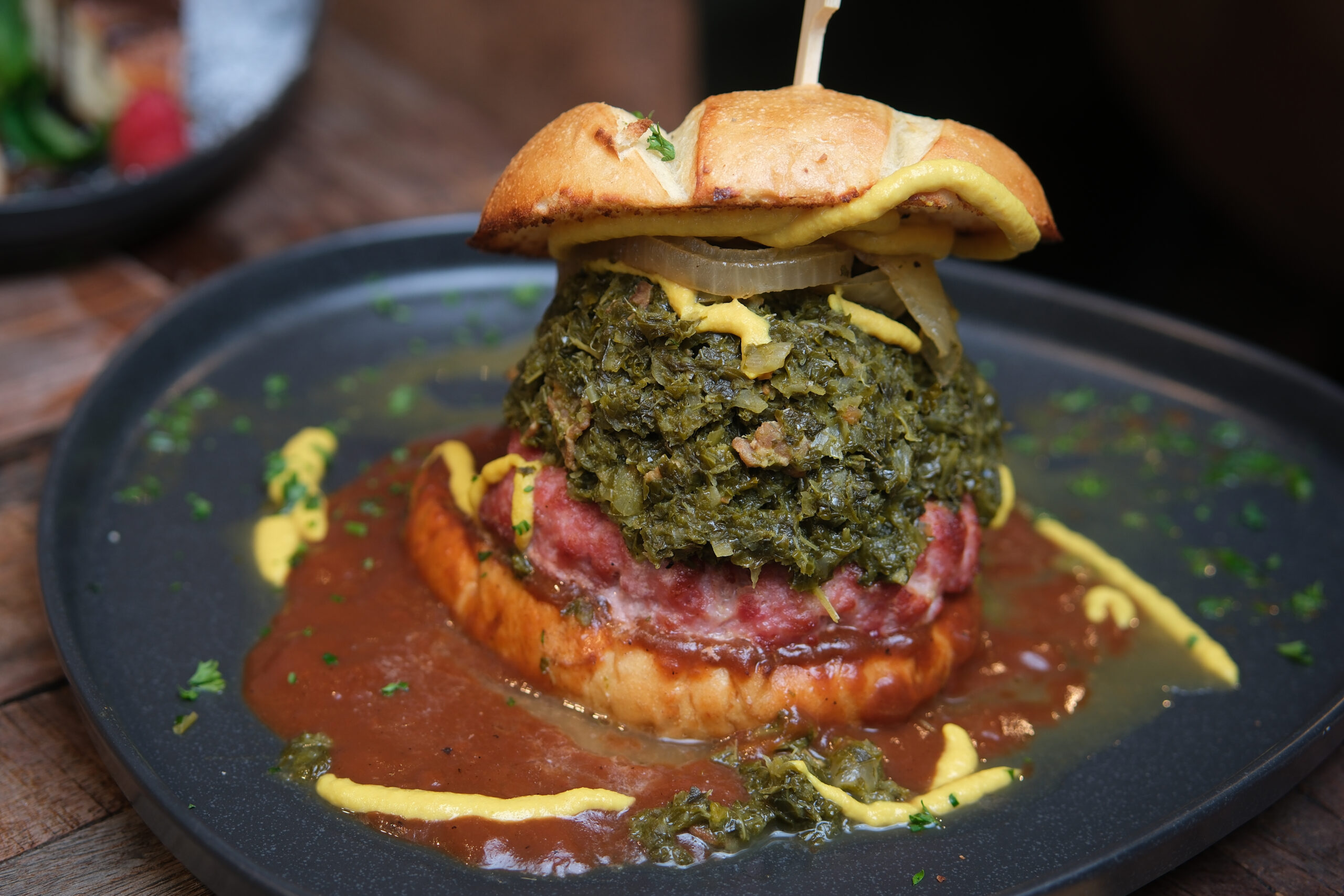 Grünkohl-Burger im Needles & Pins
